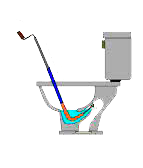 Устранение засора унитаза